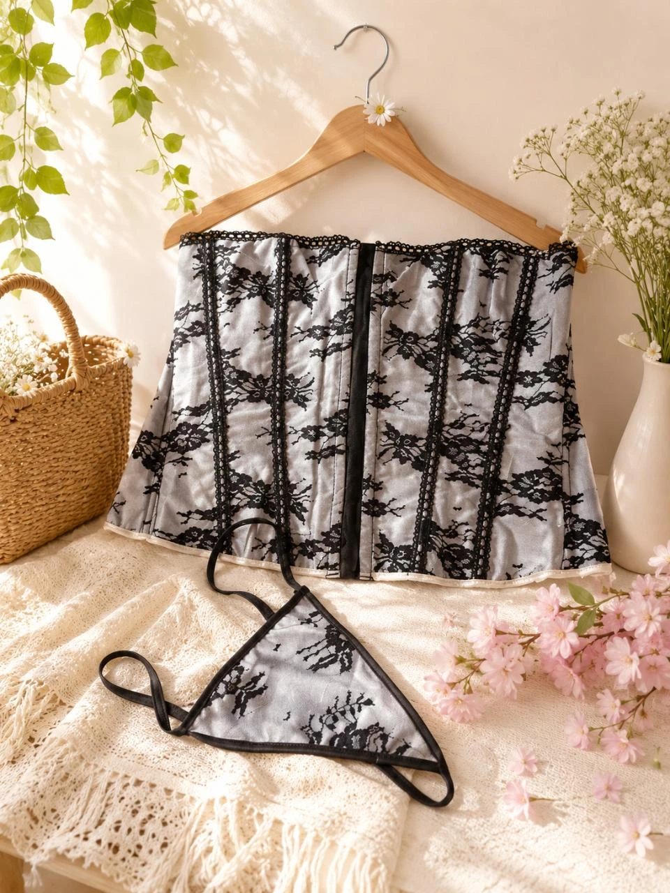 Corset taille 4XL couleur noir gris neuf